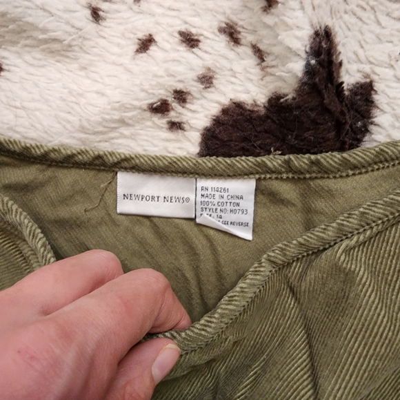 "NEWPORT NEWS" WOMEN'S 90'S/Y2K CORD MAXI SKIRT - MOSS GREEN - Picture 3 of 4